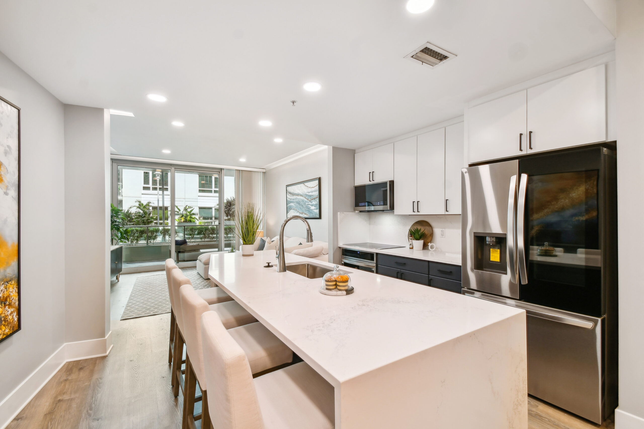 Kitchen inside luxury Downtown Tampa condo