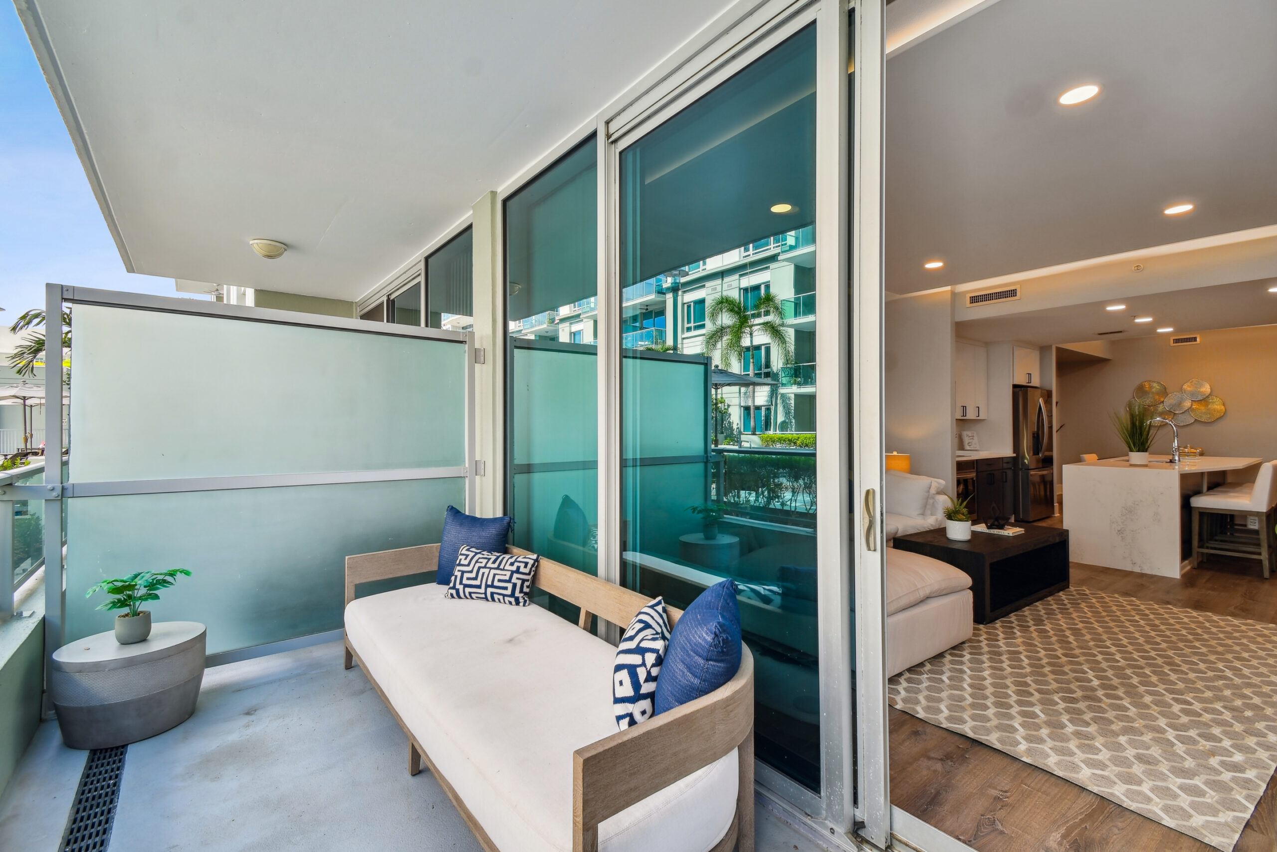 Kitchen inside luxury Downtown Tampa condo