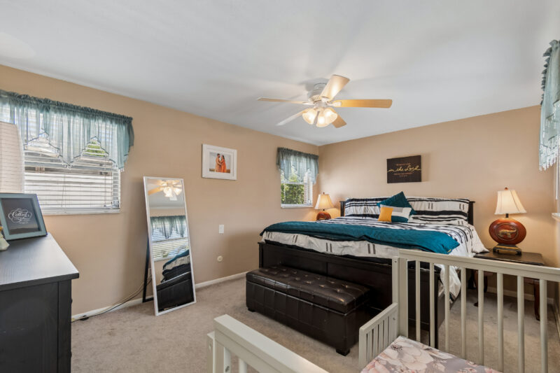 Master bedroom in updated Clearwater FL home for sale 3 bed 2 bath