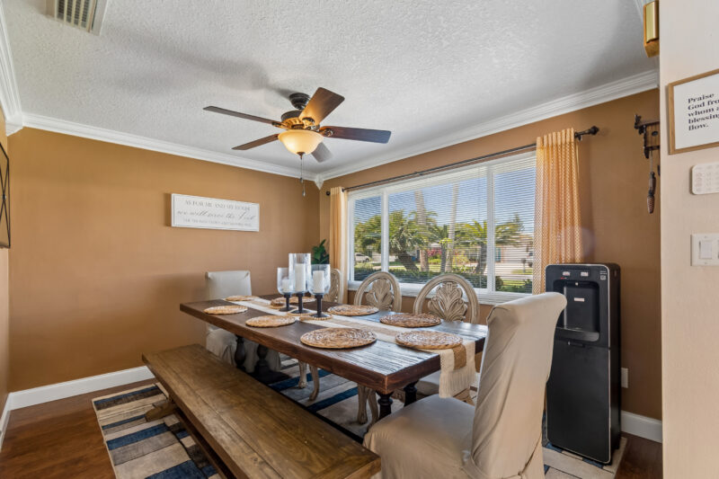 Dining area in 3 bedroom Clearwater home for sale at 1441 Ambassador Dr