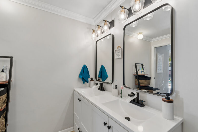 Master bathroom in updated Clearwater FL home for sale 3 bed 2 bath